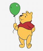 Image result for Winnie the Pooh Holding Blue Balloon