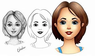 Image result for Cartoon Portriate Drawing in Photoshop