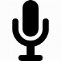 Image result for Microphone Icon Black Transparent
