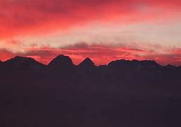 Image result for Mountain Sunset Silhouette