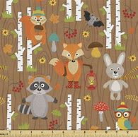 Image result for Ambesonne Cartoon Fabric