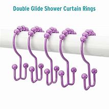 Image result for Vintage 80s Purple Shower Curtain Hooks