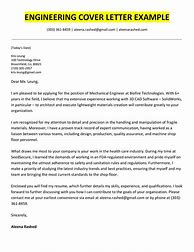 Image result for Engineer Cover Letter Examples