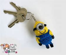 Image result for Minion Crochet Keychain