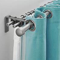 Image result for Silver Curtain Rods