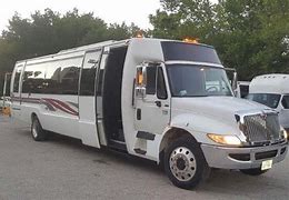 Image result for White Limo Bus