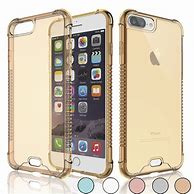 Image result for Gold iPhone in a Clear Case