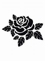 Image result for Simple Rose Stencil