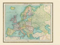 Image result for Vintage Europe Map