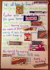 Image result for Candy Bar Birthday Poster Ideas