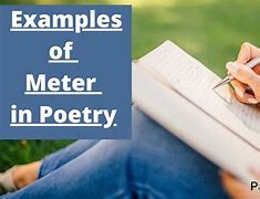 Image result for Meter Literary Device