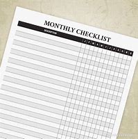 Image result for Blank Check Off List Template