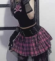Image result for Pink Goth Aesthetic Outfits