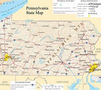 Image result for Pennsylvania Map with County Lines