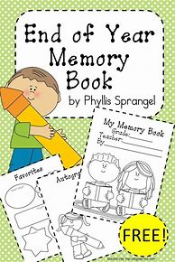Image result for Kindergarten Memory Book