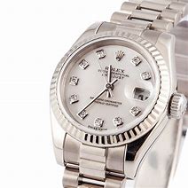 Image result for Woman White Gold Rolex