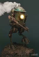 Image result for Steampunk Robot Drawing with Cupboaerd