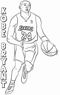 Image result for NBA Coloring Pages Kobe Bryant