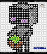 Image result for Minecraft Enderman Perler Bead Pattern