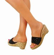 Image result for High Heel Summer Sandals Wedges