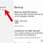 Image result for File History Settings Windows 1.0