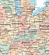 Image result for Road Map Midwest United States