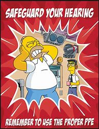 Image result for Simpsons PPE Safety Poster