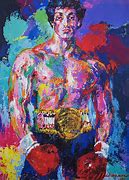 Image result for Rocky vs Apollo Creed Painting