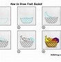 Image result for Basket of Fruits Drawing
