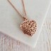 Image result for Rose Gold Heart Locket Necklace