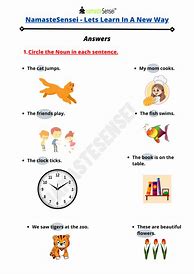 Image result for Nouns Worksheet with Answers