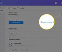 Image result for How to Change Email Password in Yahoo! Mail