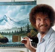 Image result for Bob Ross Acrylic Painting