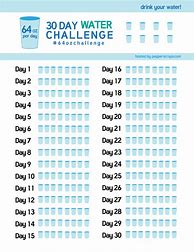 Image result for Drink More Water Challenge Template