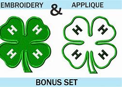 Image result for 4-H Embroidery Designs