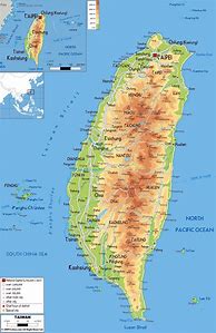 Image result for Printable Map of Taiwan