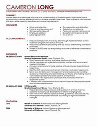 Image result for Human Resources Manager Resume Examples