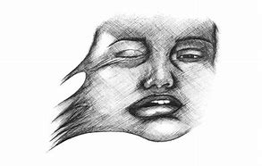 Image result for Stretched Face Drawing