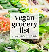 Image result for Groceries Package Vegan