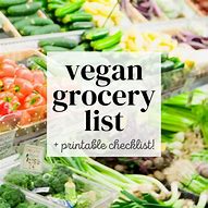 Image result for Vegan Grocery List