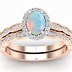 Image result for Wedding Rings Stacked Opal