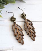 Image result for Wooden Jewelry Earrings