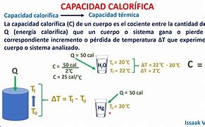 Image result for Capacidad Calorífica