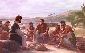 Image result for Jesus Breaking Bread On the Seashore