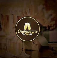 Image result for Champagne Bottle Label Round Logo