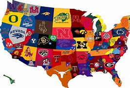 Image result for College Football Fan Map