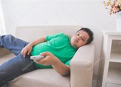 Image result for Fat Person Watching TV
