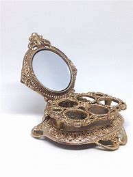 Image result for Antique Lipstick Holder with Mirror