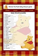 Image result for Winnie the Pooh Baby Shower Games Free