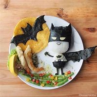 Image result for Food Art Batman